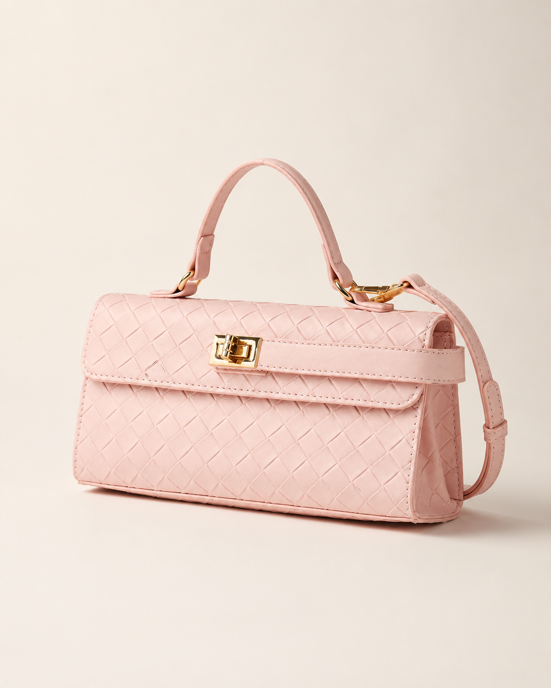 Pink  Nuve Satchel Handbag