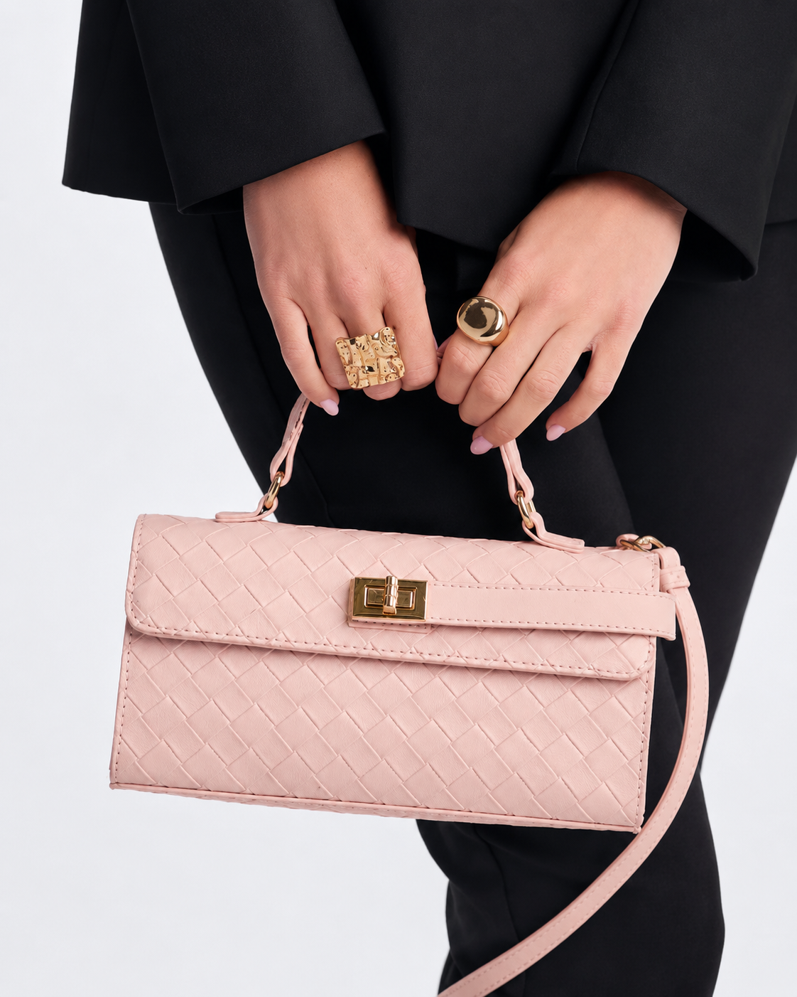 Pink  Nuve Satchel Handbag