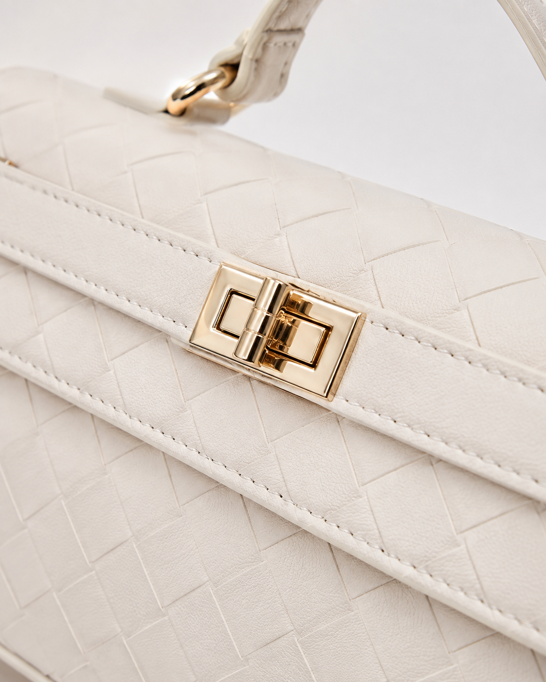 Ivory Nuve Satchel Handbag