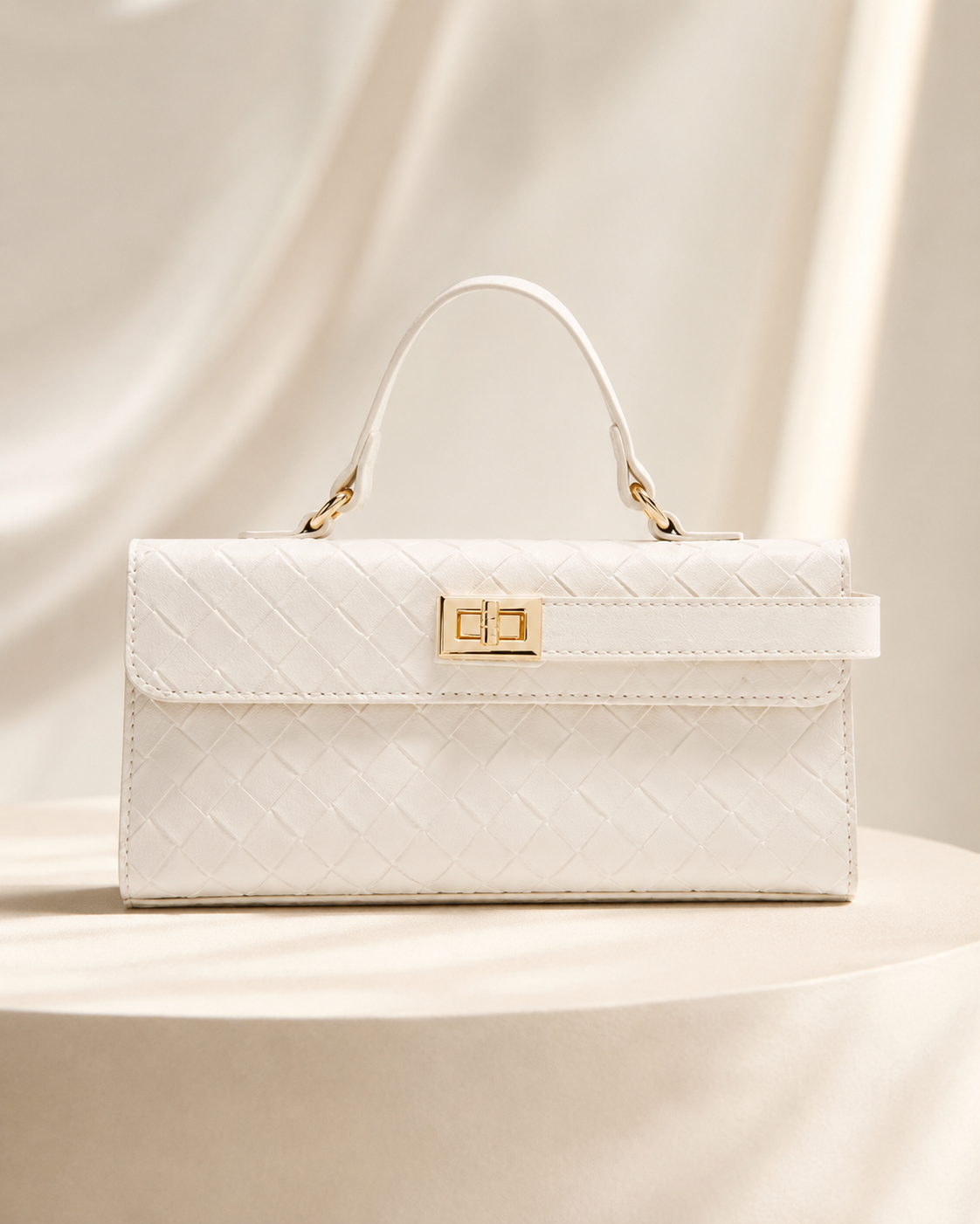 Ivory Nuve Satchel Handbag