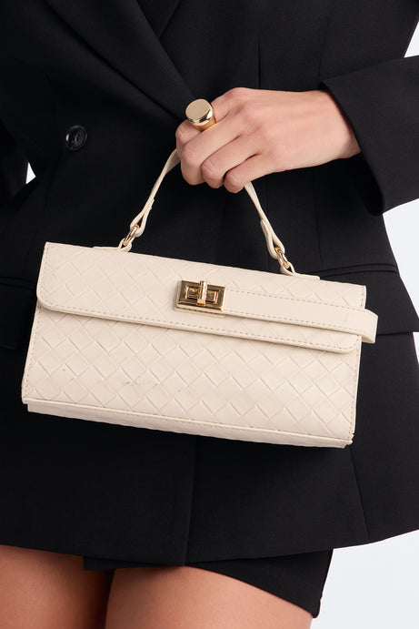 Ivory Nuve Satchel Handbag